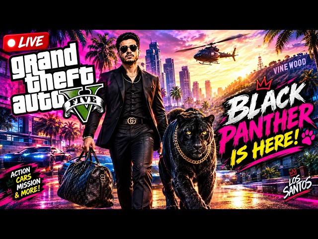 🔴 GTA 5 LIVE: BLACK PANTHER KA DAR 🐾🔥 | Insane Gameplay 😱 NTOR PLAYZ