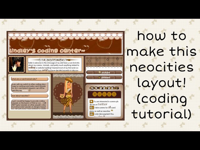 how to make this neocities layout - html & css tutorial