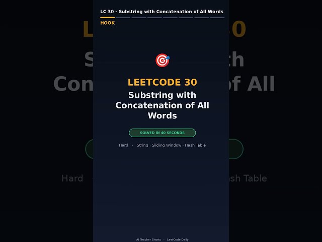 Leetcode30  Substring with Concatenation of All Words