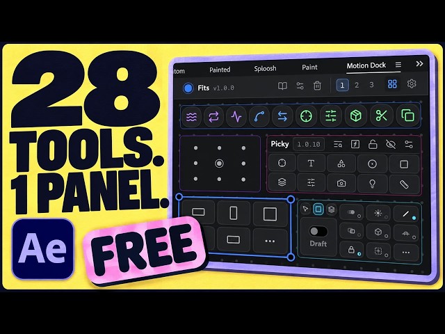 I Put 28 Free After Effects Tools in One Panel
