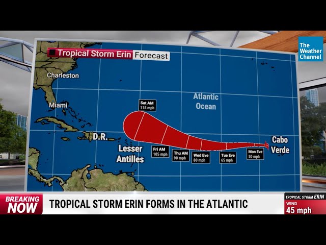 BREAKING: Tropical Storm Erin Forms; Forecast to Become Atlantic Basin's First Hurricane