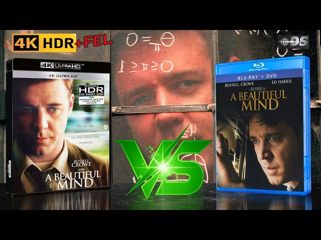 A Beautiful Mind 2001 4K Blu-Ray Review - HDR vs SDR | Dolby Vision & Atmos  Analysis