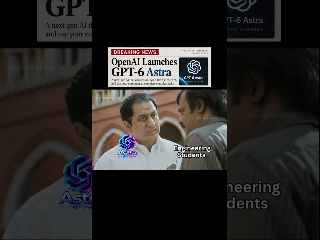 ChatGPT Astra 6 🫣 | #shorts #shortvideo #trending #fyp #viral #comedy #programming #engineering #ai
