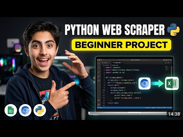 Build a real python web scrapper _ Perfect for Resume&Portfolio