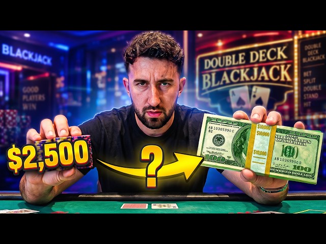CAN I 4X MY BANKROLL PLAYING HIGH STAKES DOUBLE DECK BLACKJACK?!