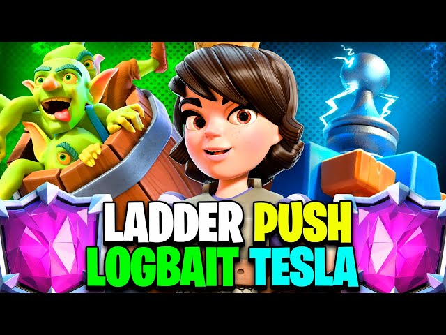 Top ladder push with logbait Tesla😇