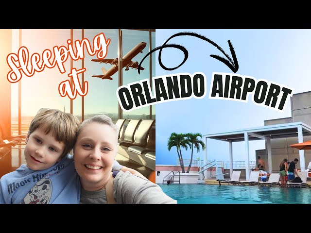 Sleeping Inside Orlando Airport?? Hyatt Regency MCO Hotel Room Review and Tour!