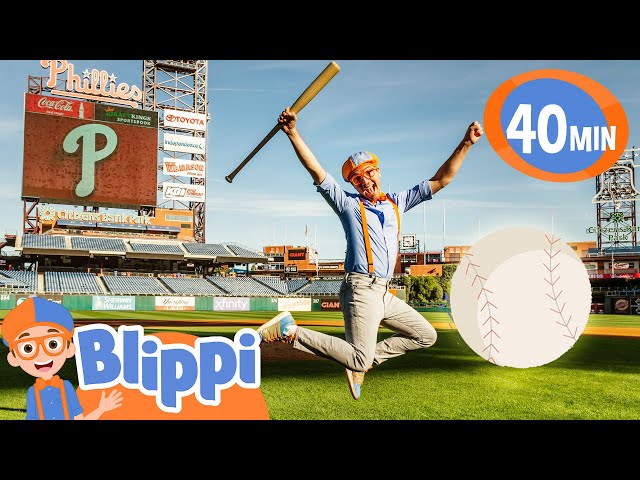 Blippi Learns to Play Baseball with the Phillies! Sports for Kids!