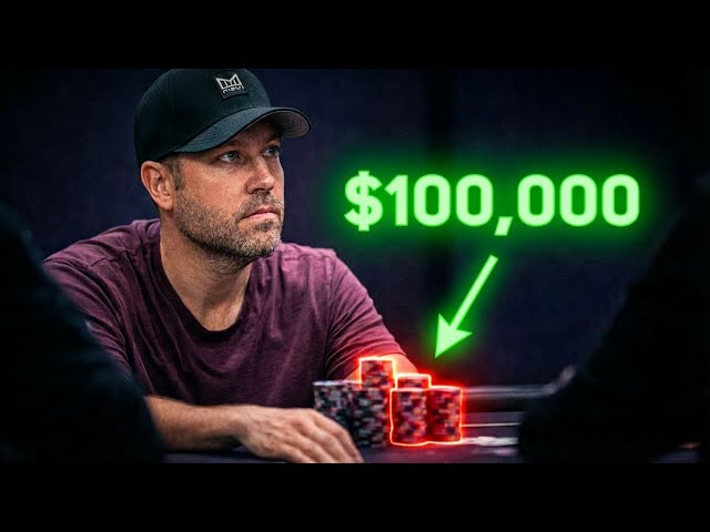 I Gambled $100,000 in a Poker Tournament in Vegas!