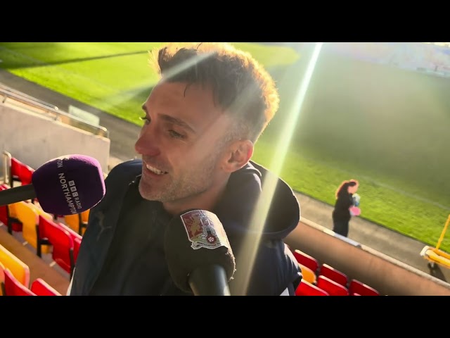 Chris Hogg speaks to BBC Radio Northampton after the draw at York City