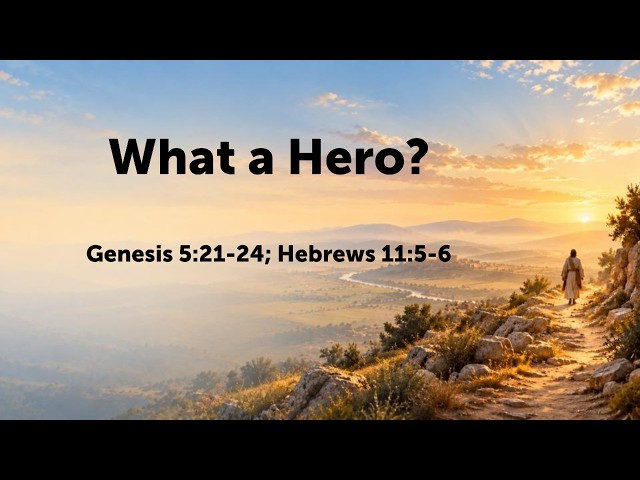 Sunday worship - What a Hero?- Pastor Mark Bonnes