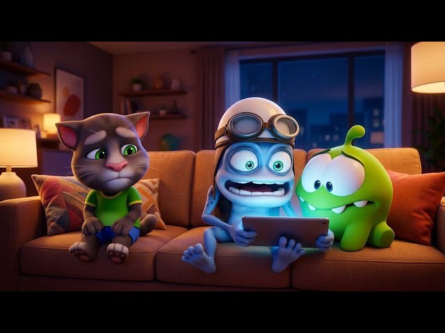​Crazy Frog & Friends: Gaming Night with Talking Tom and Om Nom! ✨