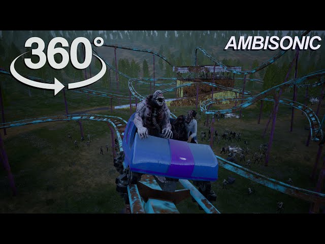 Roller coaster Zombie horror VR 360 video Ambisonic sound