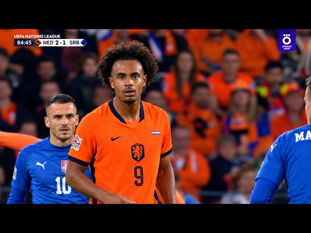 Joshua Zirkzee DISPLAY vs Serbia