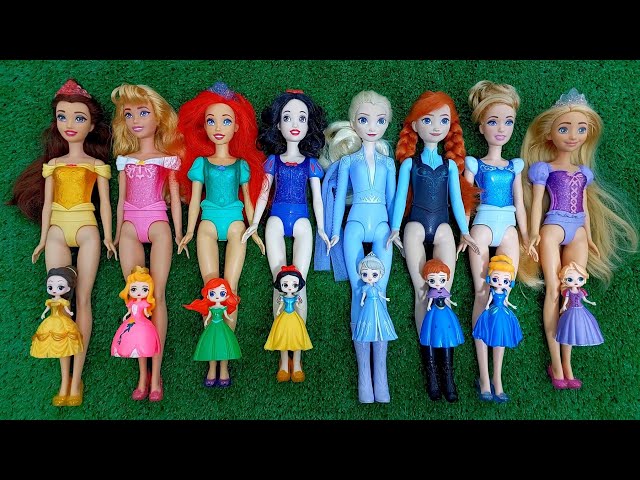 Disney Princess Doll Makeover ~ DIY Miniature Ideas for Barbie - Wig, Dress,,Faceup andMore!DIY