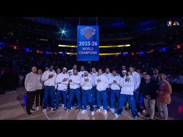 New York Knicks FULL NBA Championship Banner Raising Ceremony!