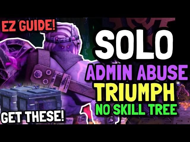 How To Solo The NEW Admin Abuse Event With NO SKILL TREE! - EZ Guide! (UPDATE)