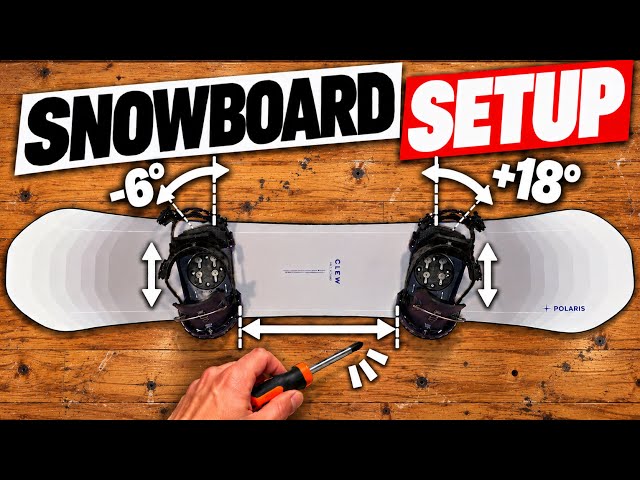 How To Setup Your Snowboard For Your First Day