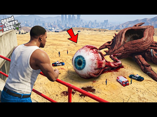 GTA 5 : Franklin Killed The Mysterious Eye Monster In GTA 5 ! (GTA 5 Mods)