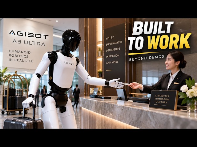AGIBOT A3 Ultra Humanoid Robot Is Already Going to Work