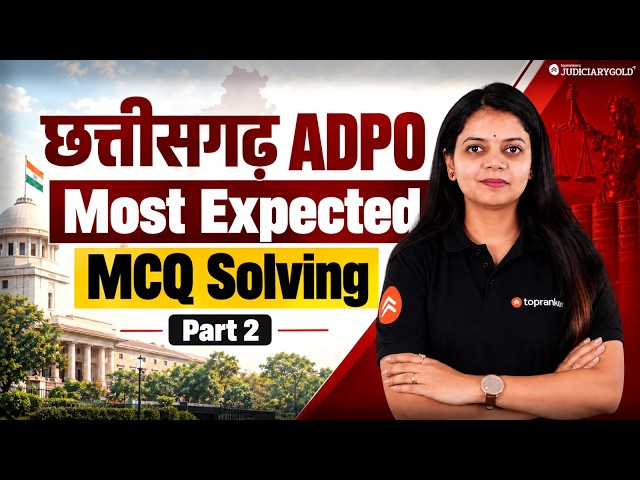 CG ADPO MCQ Marathon | Law & General Knowledge | Lecture 2