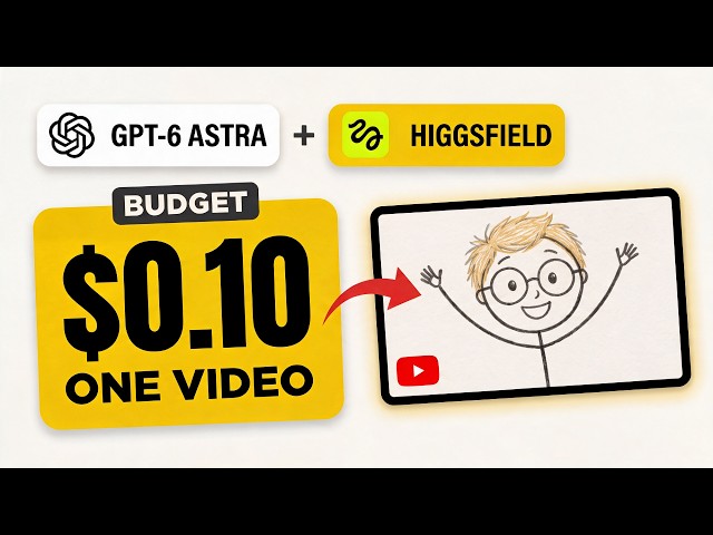 I Tried Making a Faceless YouTube Video for $0,10 with GPT 6 Astra + Higgsfield