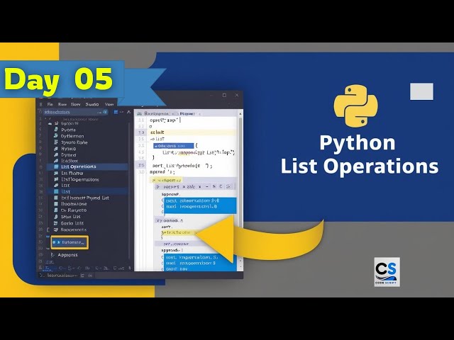 Day 05 : Python Lists & List Operations Explained - Full Guide for Beginners
