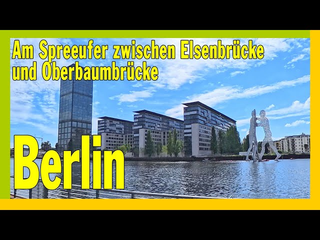 Along the banks of the Spree between Elsenbrücke and Oberbaumbrücke.