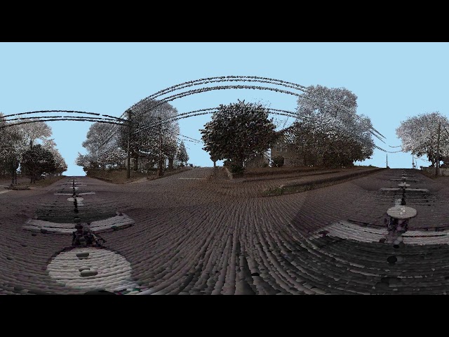 Stereo 360 Point Cloud Rendering