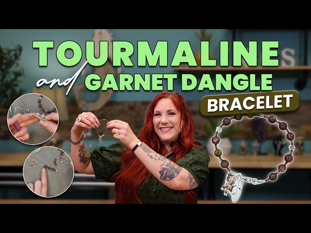 How to Make a Bead Cluster Bracelet | Tourmaline & Garnet