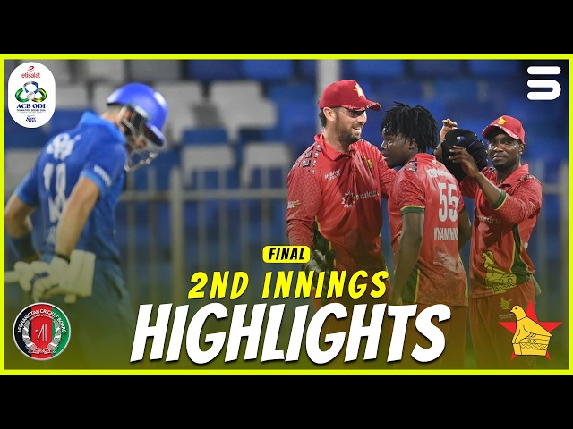 2nd Innings Highlights | Afghanistan vs Zimbabwe | Final | Match 4 | ODI Tri-Series 2026 | M9R1K