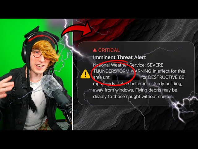 KreekCraft Talks About the TERRIFYING Thunderstorm Last Night...