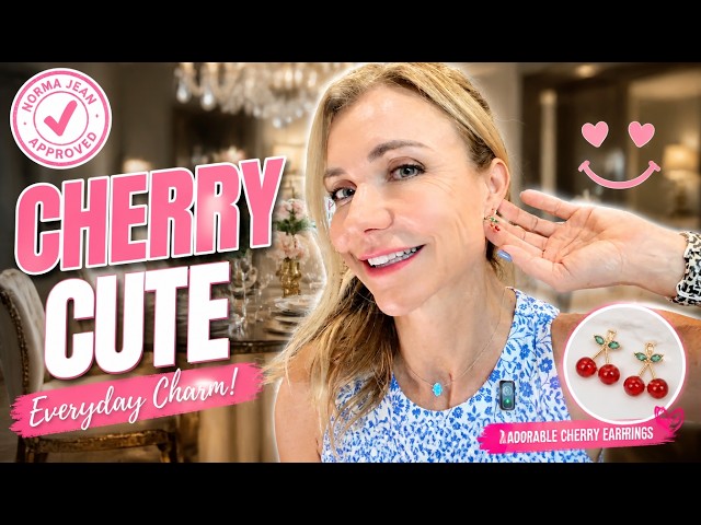 Cherry dangle earrings that actually feel LUXURIOUS