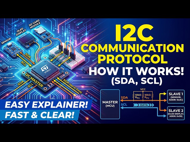 I2C Communication Protocol Explained | How it Works (SDA, SCL)