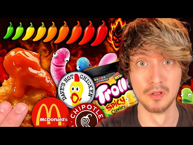 I ate 10 Levels of Spicy Food