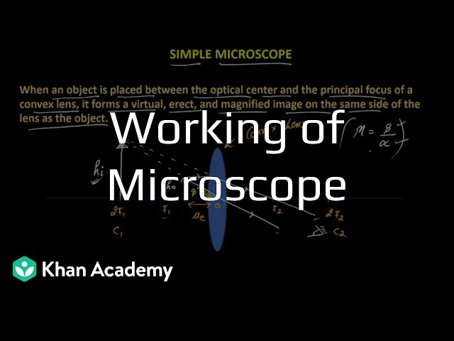 Working of Microscope | Grade 12 | Khan Academy