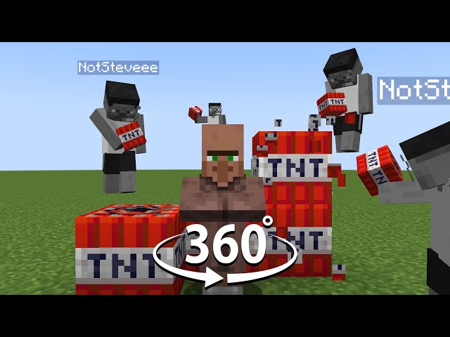 pov : you're a villager in steveee's world (360°)