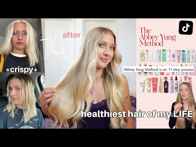 I followed the VIRAL Abbey Yung Method for 4 years & it CHANGED MY LIFE (fine thin damaged hair)