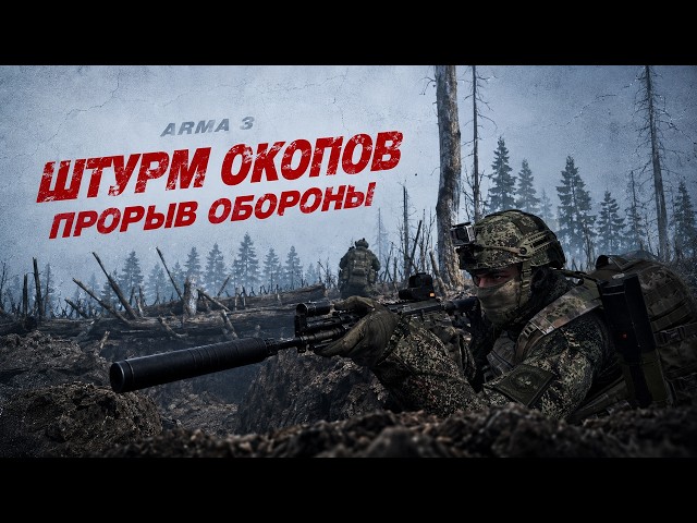 ROBOTYNE | Battle for the fortified line in ARMA 3