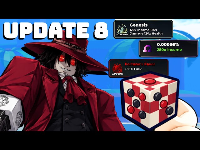 Getting The New Rarest Trait & Grade To Complete Update 8 Of Anime Dice! New Quirks!!  (Roblox)