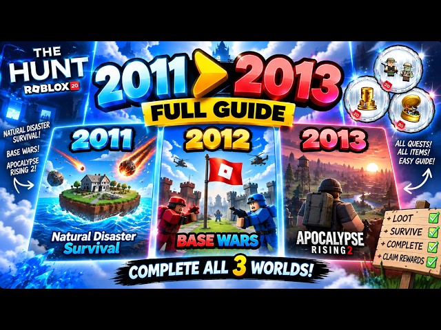 How To Complete 2011–2013 in The Hunt: Roblox 20! (FULL GUIDE)