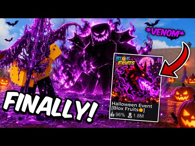 Blox Fruits Venom Rework FINALLY OFFICIAL! Release Date + Trailer in Halloween Update👻