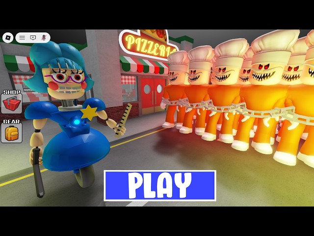 1 MISS ANI-TRON COP vs 1000 PRISONERS PAPA PIZZA in Escape Papa Pizza's Pizzeria! - Full Gameplay