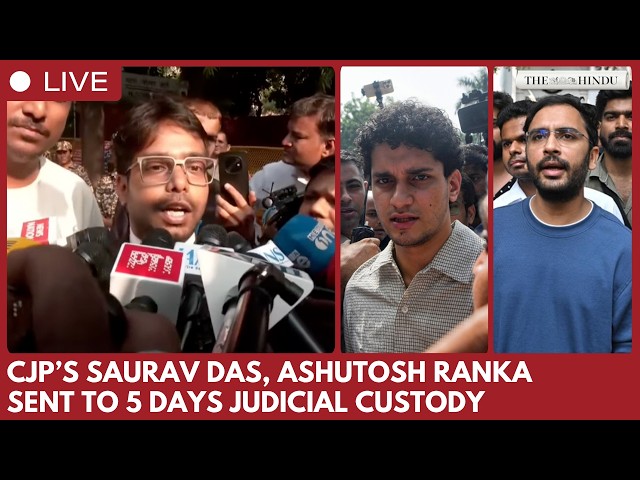 CJP leaders Saurav Das, Ashutosh Ranka sent to five days’ judicial custody in Delhi