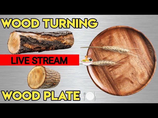 how to make wood round plate handmadeproces ✅