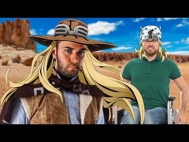 I remade the JoJo Steel Ball Run opening using stock images - "Spin"