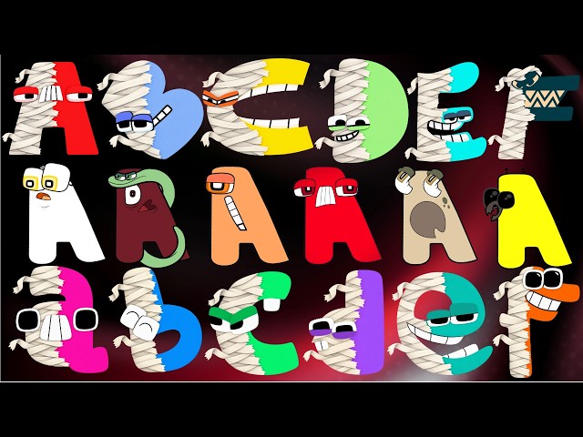 Bright ABC Song for Toddlers | Learn Uppercase & Lowercase A to Z Monster A Transform & Shapes