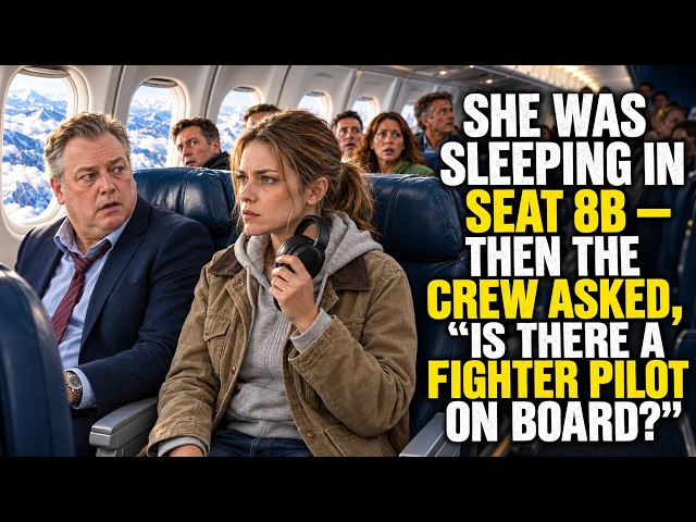 She Was Sleeping in Seat 8B—Then the Crew Asked, "Is There a Fighter Pilot on Board?"