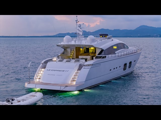 Pershing 108 Super Yacht presentation 🎬 🎤 🎥  6min