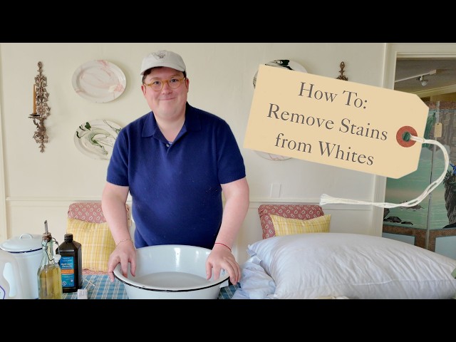 How to: Remove Stains from White Clothing, Sheets, and Cashmere